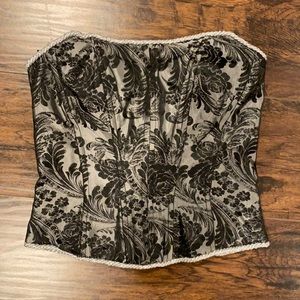 Black and Grey Corset size small